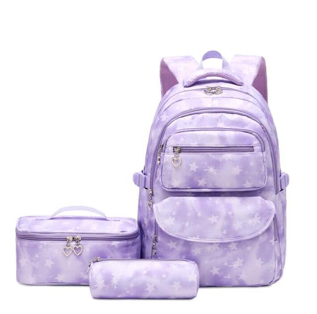 3 pcs Set Children School Backpack