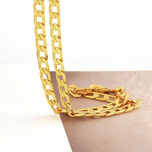 Chain - Solid 14 KGF Carat Gold GF Men's Necklace