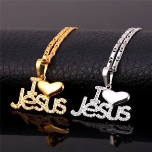 Necklace - Jesus Piece Heart