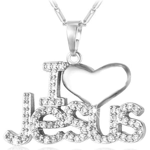 Necklace - Jesus Piece Heart