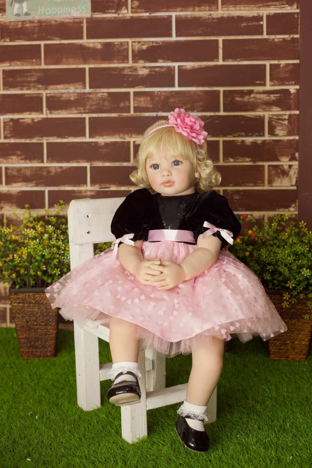 60cm High-end vinyl silicone reborn baby doll