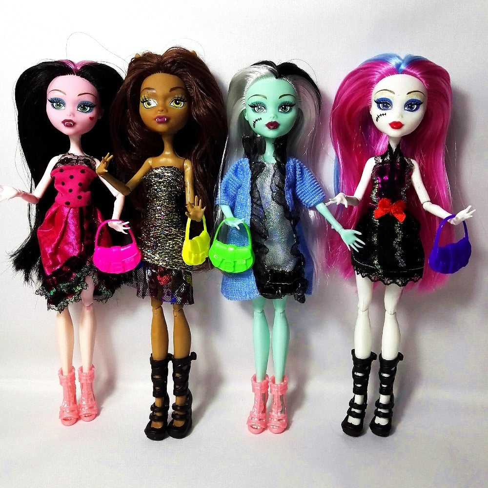 Doll - Cheapest No Box 4 pcs/set Dolls New Style high Monster dolls