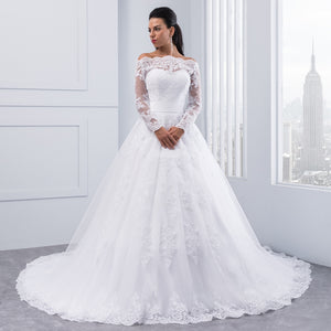 Long Sleeve Lace Wedding Dress