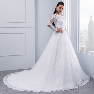 Long Sleeve Lace Wedding Dress