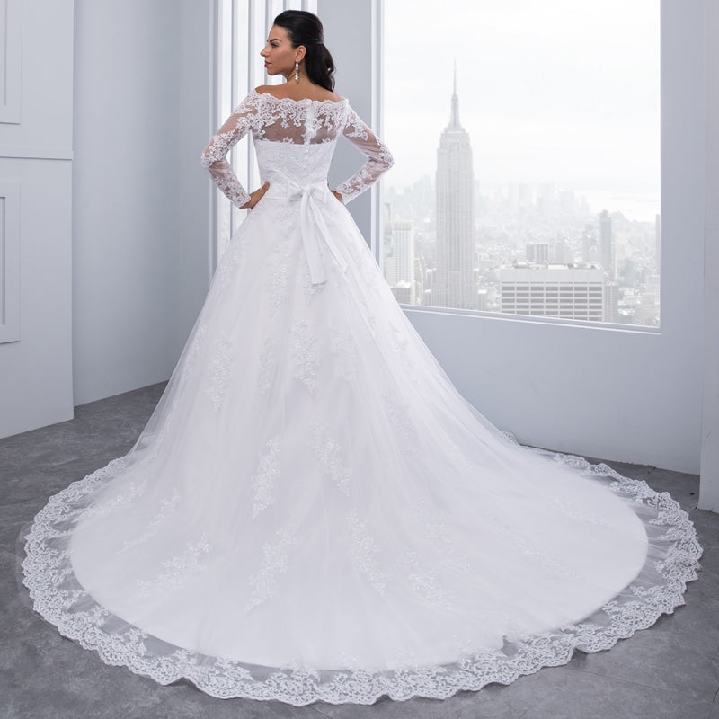 Long Sleeve Lace Wedding Dress