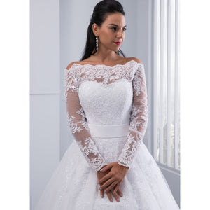 Long Sleeve Lace Wedding Dress