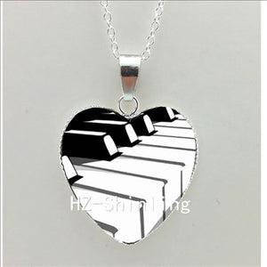 Necklace - New Grand Piano Heart Necklace