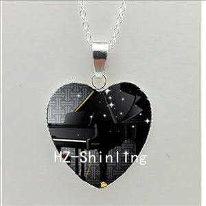 Necklace - New Grand Piano Heart Necklace