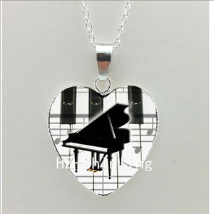 Necklace - New Grand Piano Heart Necklace