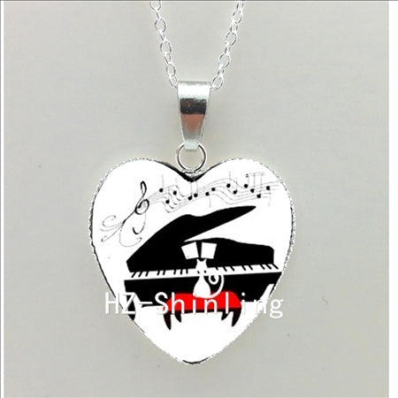 Necklace - New Grand Piano Heart Necklace