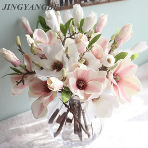 Orchid magnolia wedding artificial flowers for home decoration