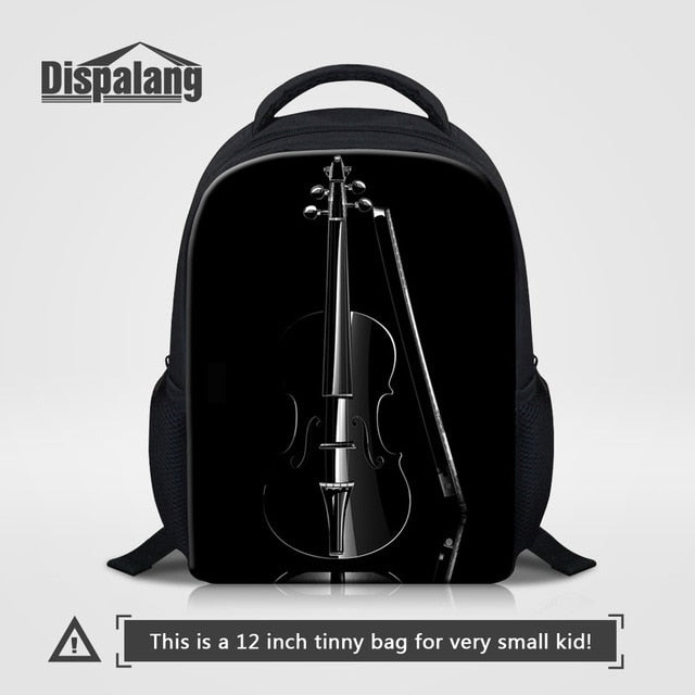 Violin Printed Kids School Bags Music