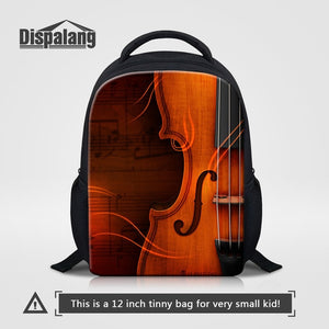 Violin Printed Kids School Bags Music