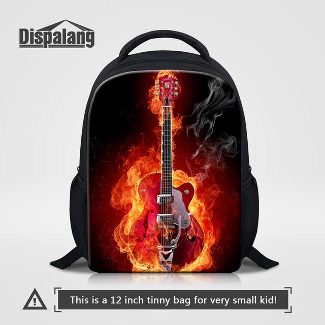 Violin Printed Kids School Bags Music