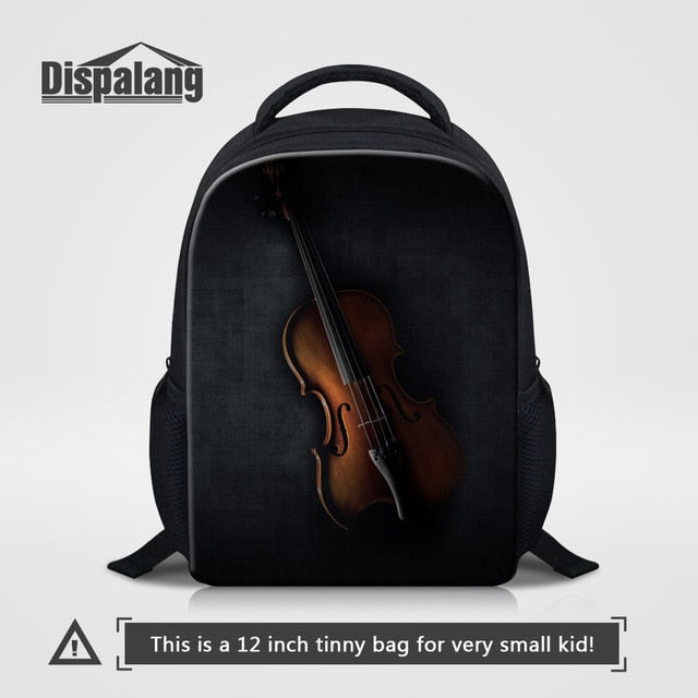 Violin Printed Kids School Bags Music