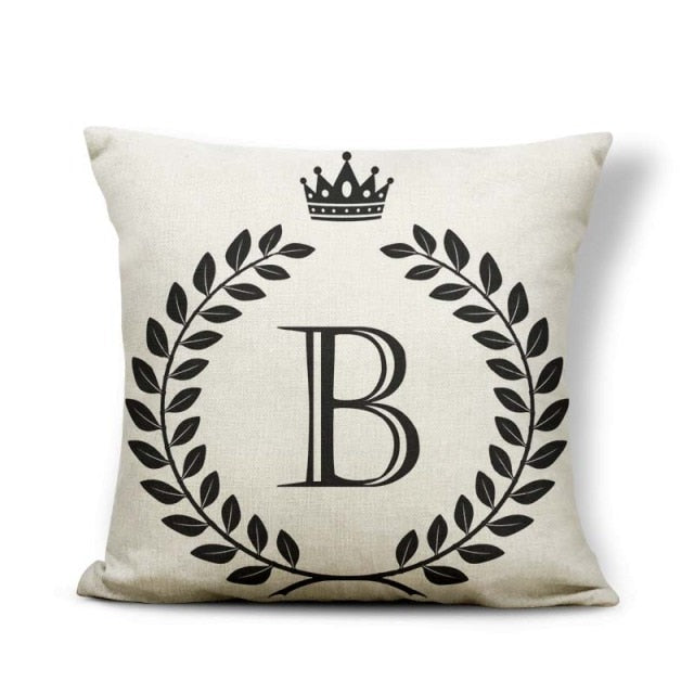 Pillow - Alphabet Letter A-Z Cushion Covers