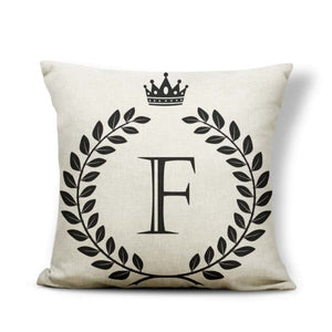 Pillow - Alphabet Letter A-Z Cushion Covers