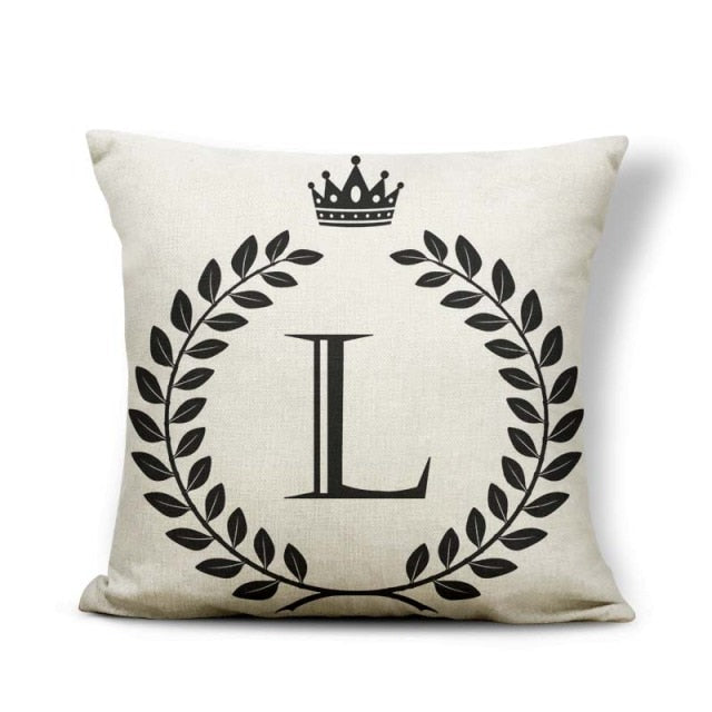 Pillow - Alphabet Letter A-Z Cushion Covers