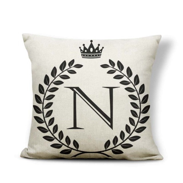 Pillow - Alphabet Letter A-Z Cushion Covers