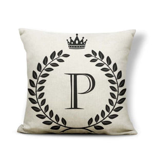 Pillow - Alphabet Letter A-Z Cushion Covers