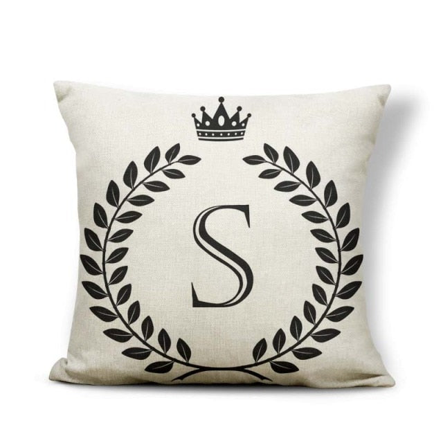 Pillow - Alphabet Letter A-Z Cushion Covers