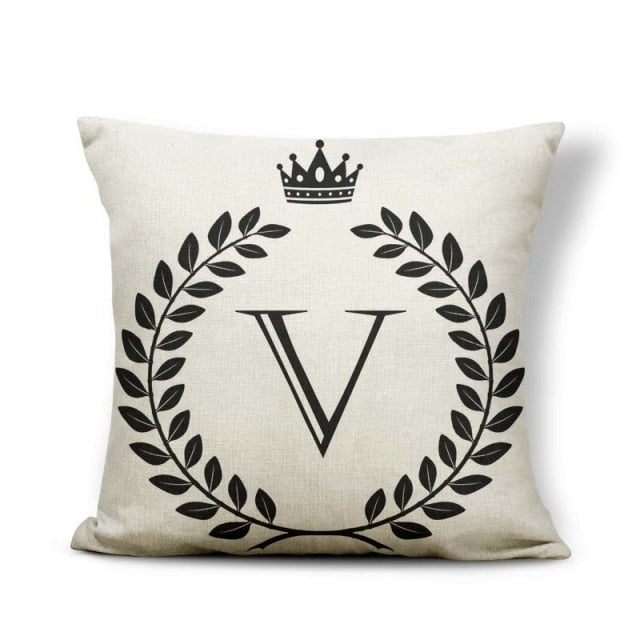 Pillow - Alphabet Letter A-Z Cushion Covers