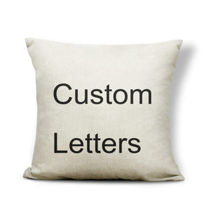 Pillow - Alphabet Letter A-Z Cushion Covers