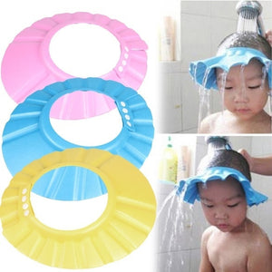 Soft baby shampoo shower cap