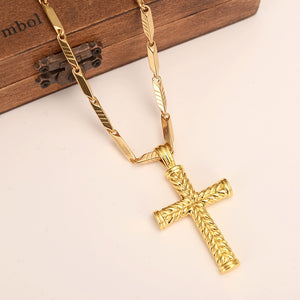 Cross Necklace 18 KGF Solid gold