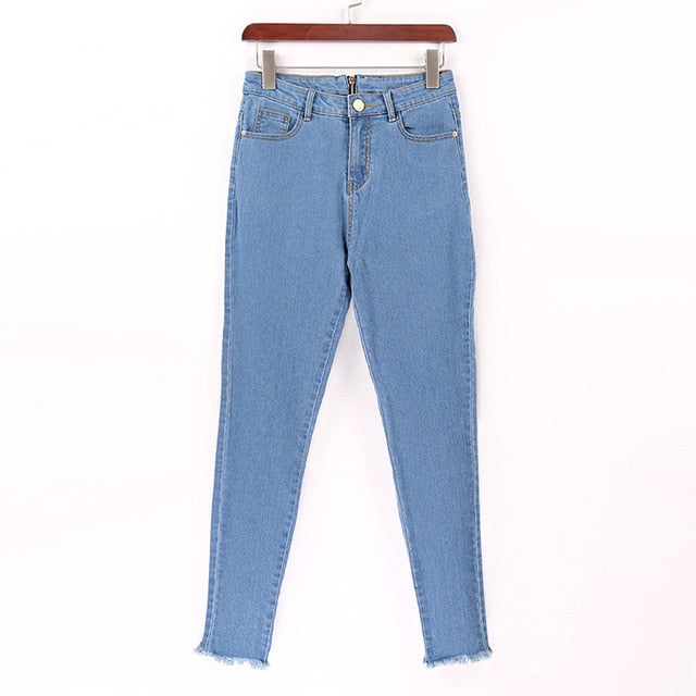 Jean - New Back Zipper Long Jeans Women