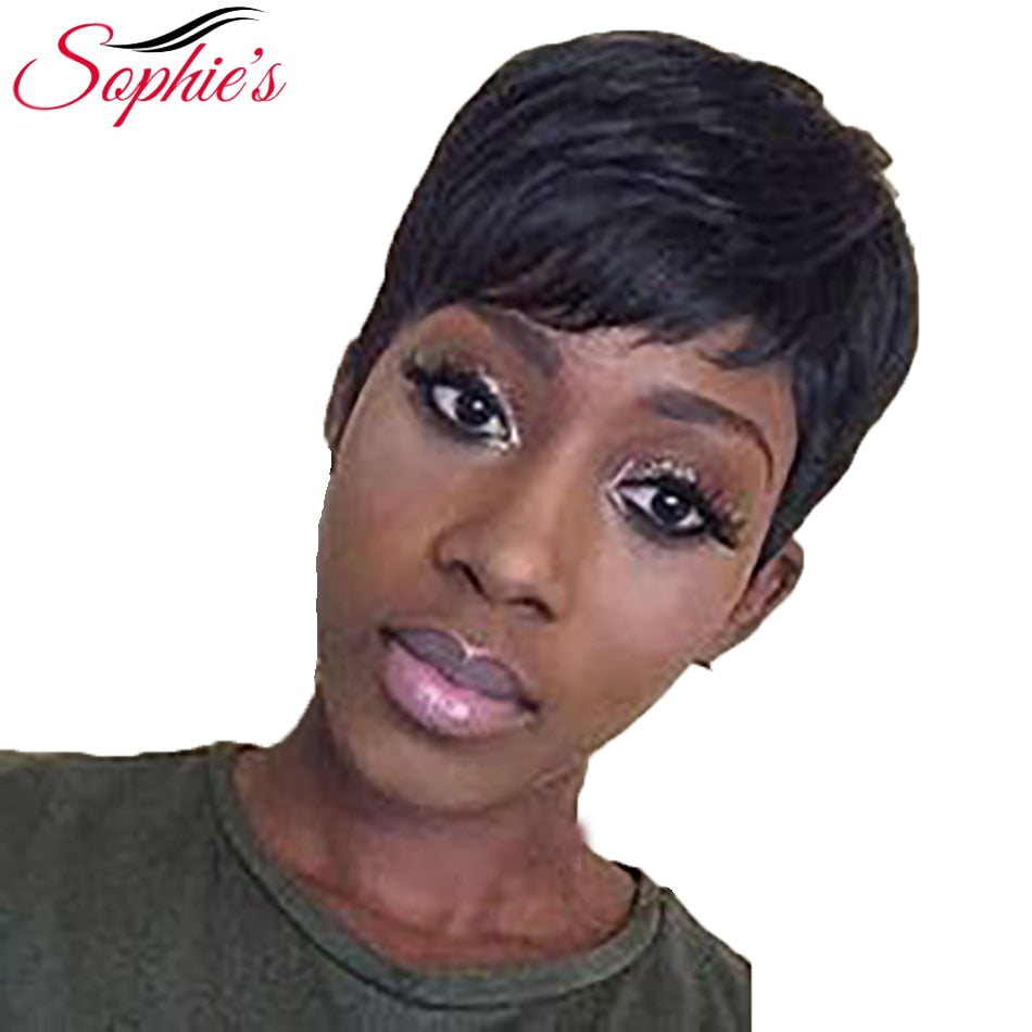 Wig - Short Human Hair Wigs