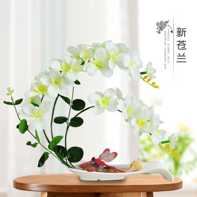 Butterfly Orchid Artificial Flowers Set