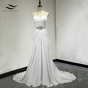 Dress - A Line Chiffon Beach Wedding Dress