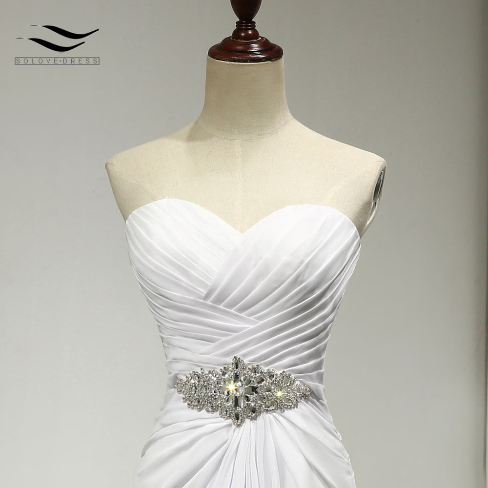 Dress - A Line Chiffon Beach Wedding Dress