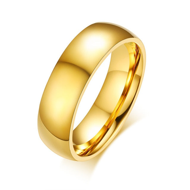 Ring - Personalized Gold-Color Wedding Bands