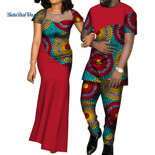 African Dresses for Women and Shirt/ Pant for Men