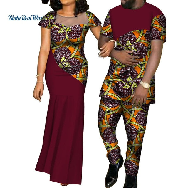 African Dresses for Women and Shirt/ Pant for Men