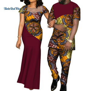 African Dresses for Women and Shirt/ Pant for Men