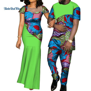 African Dresses for Women and Shirt/ Pant for Men