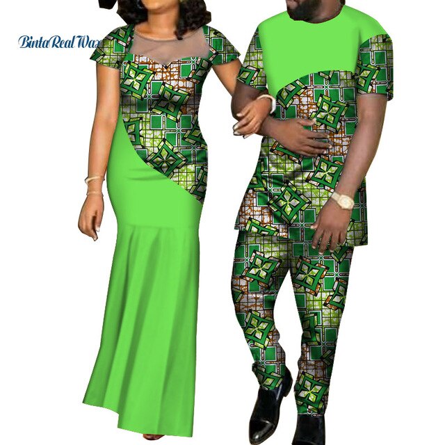 African Dresses for Women and Shirt/ Pant for Men