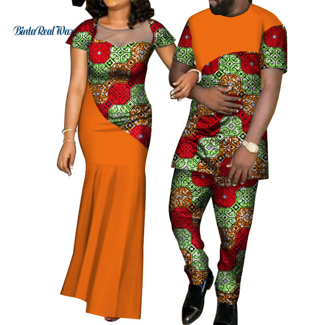 African Dresses for Women and Shirt/ Pant for Men