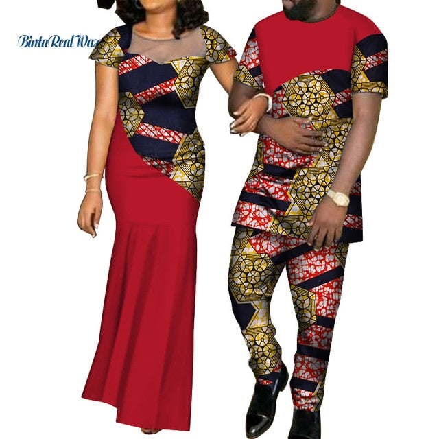 African Dresses for Women and Shirt/ Pant for Men