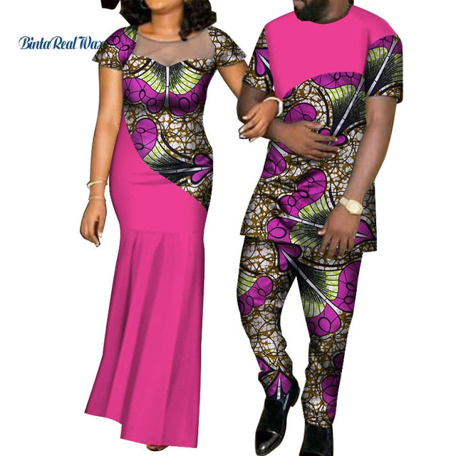 African Dresses for Women and Shirt/ Pant for Men