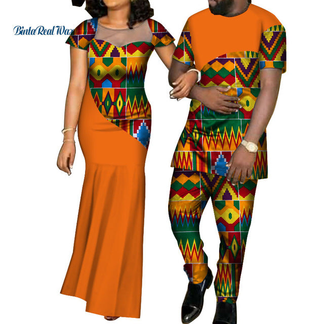 African Dresses for Women and Shirt/ Pant for Men