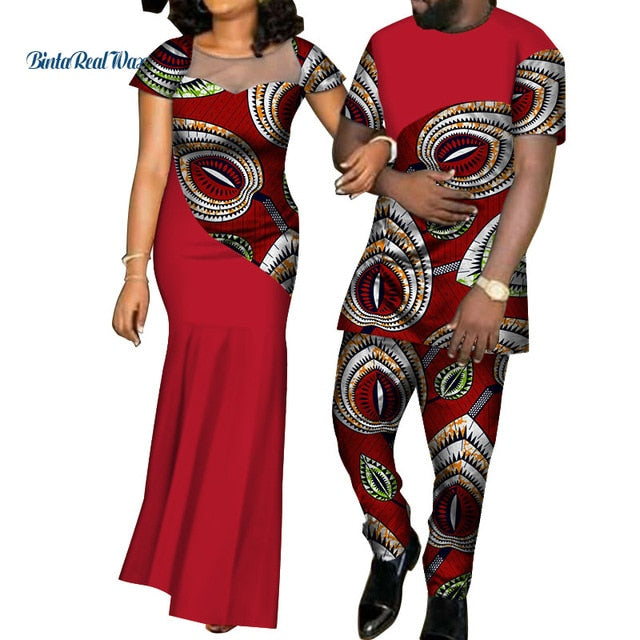 African Dresses for Women and Shirt/ Pant for Men