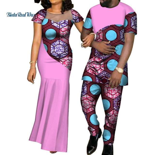 African Dresses for Women and Shirt/ Pant for Men