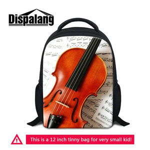 Violin Printed Kids School Bags Music