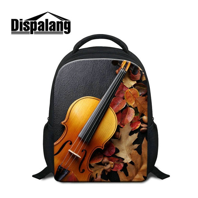 Violin Printed Kids School Bags Music