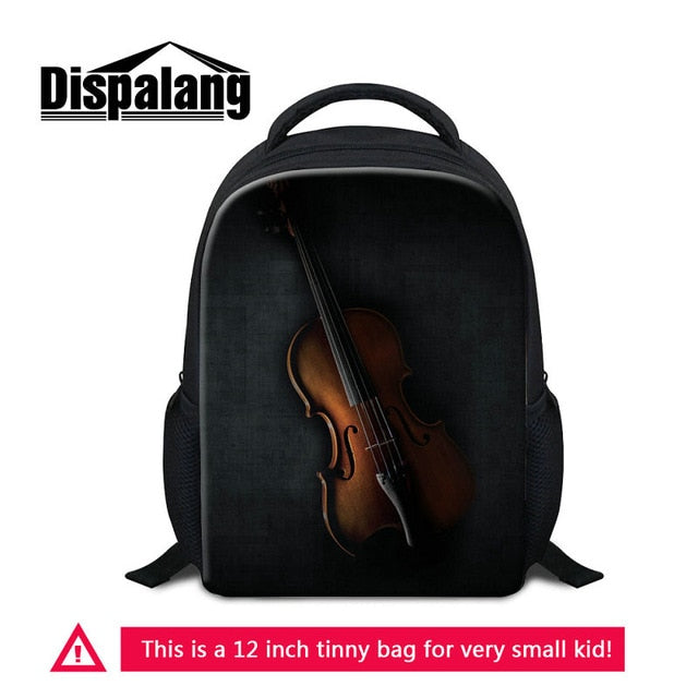 Violin Printed Kids School Bags Music