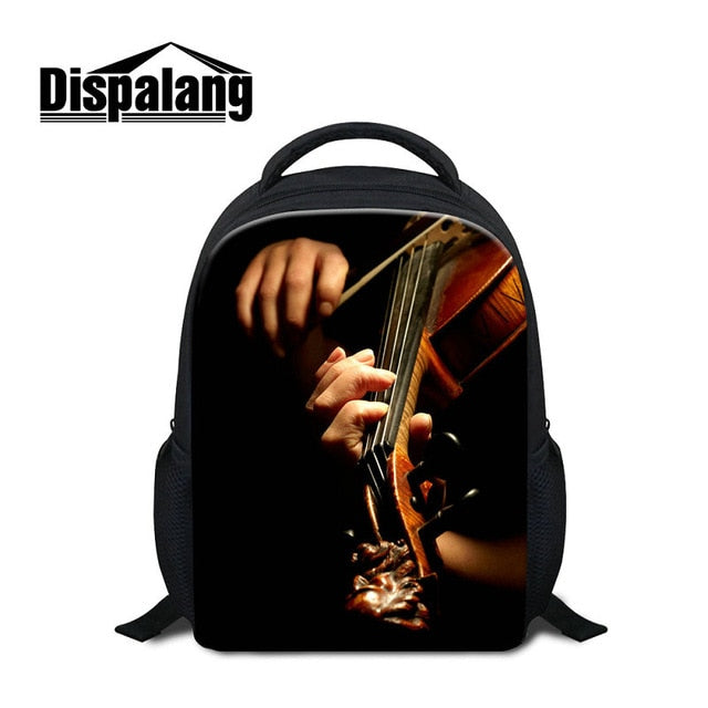 Violin Printed Kids School Bags Music